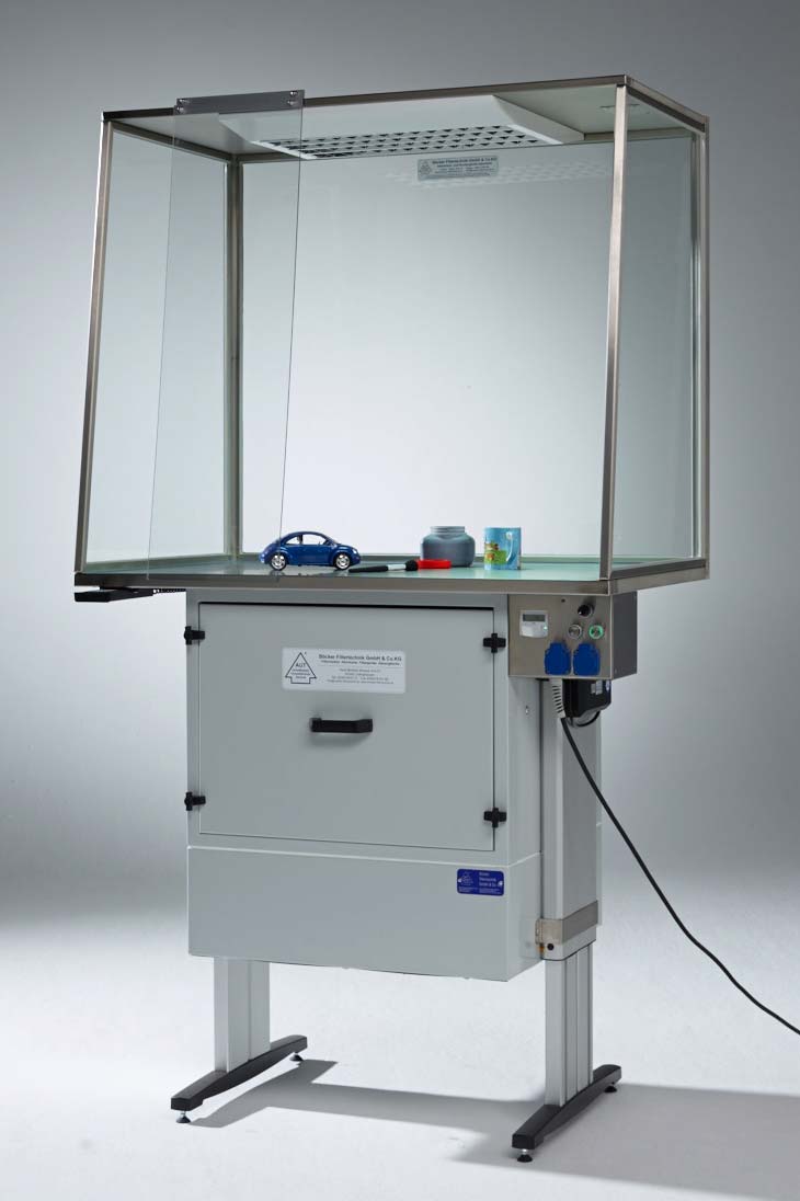 Böcker Filtertechnik Absaugtische zur Spurensicherung Fingerabdrücke Kriminaltechnik