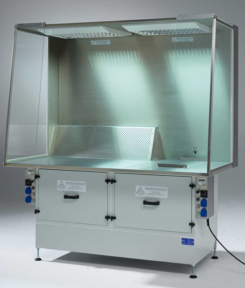 Böcker Filtertechnik Absaugtische für Bügelpresse und Dokumente